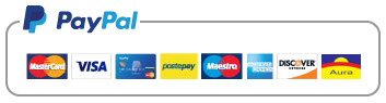 Accettiamo PayPal e le maggiori carte di pagamento